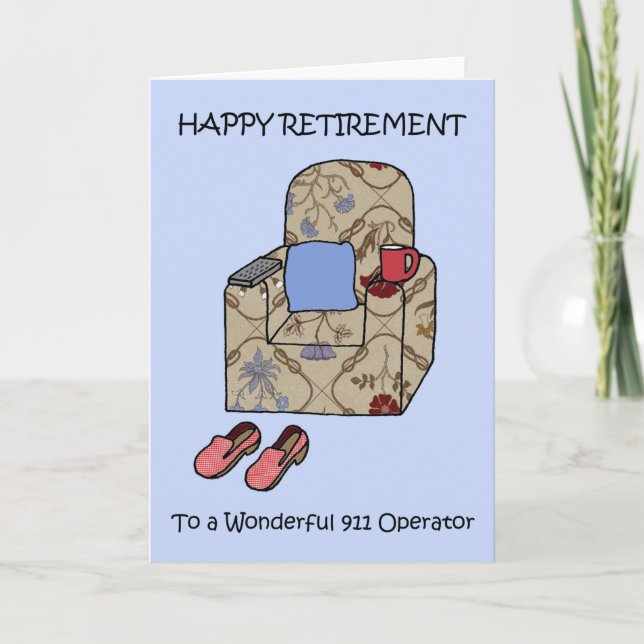 Tarjeta Happy Retirement to 911 Operator (Anverso)