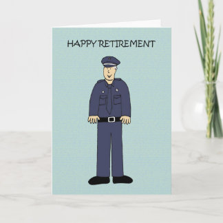 Tarjeta Happy Retirement to Police Officer