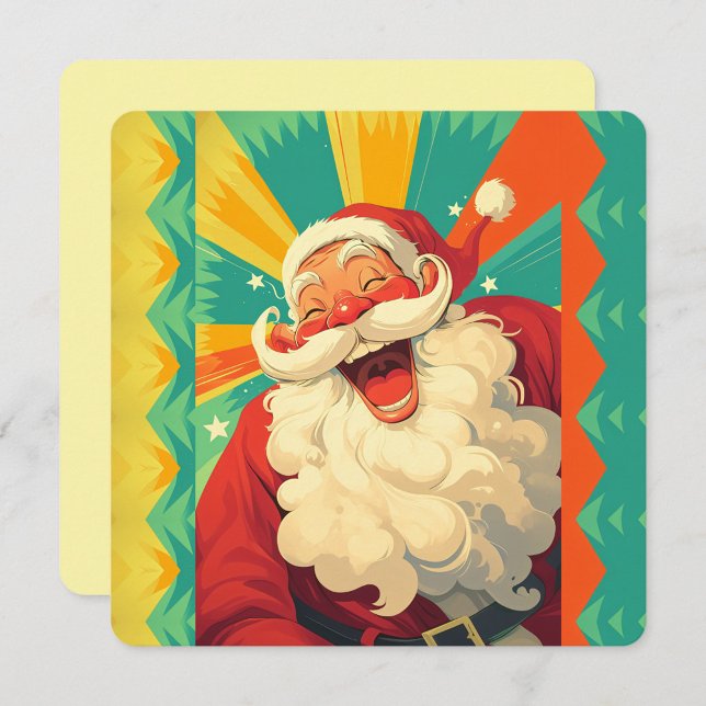 Tarjeta Happy Santa Claus  (Fun Santa Claus Postcard!)