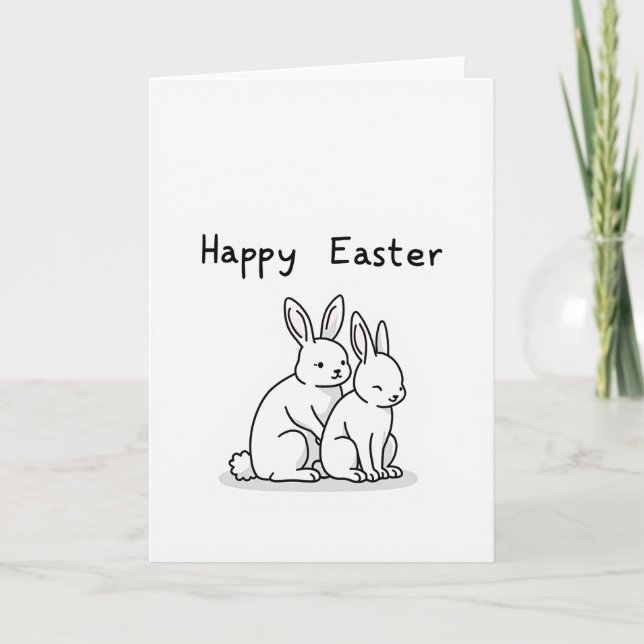 Tarjeta Happy Season Rabbit Friend Card (Anverso)