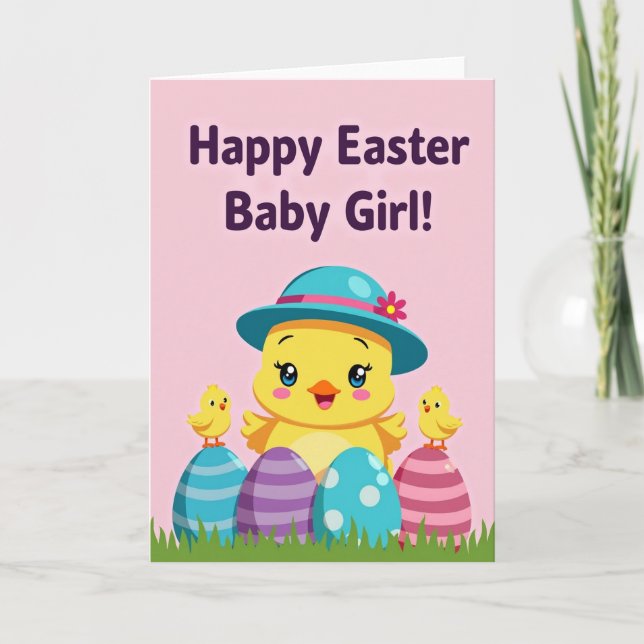 Tarjeta Happy Spring Chick Greeting Card (Anverso)