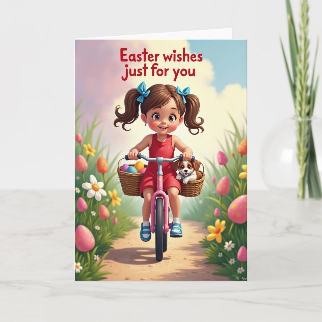 Tarjeta Happy Spring Ride Greeting Card (Anverso)
