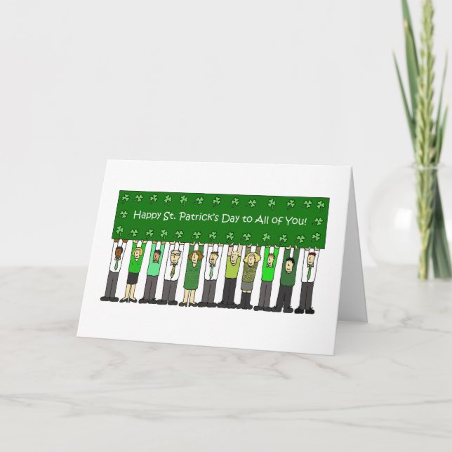 Tarjeta Happy St. Patrick's Day to All of You (Anverso)