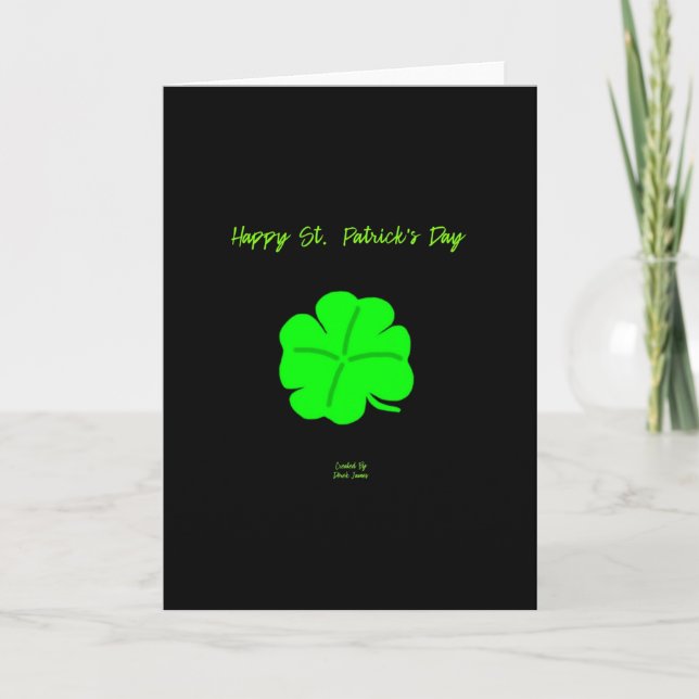 Tarjeta Happy St. Patrick's Day Vertical Greeting Card (Anverso)