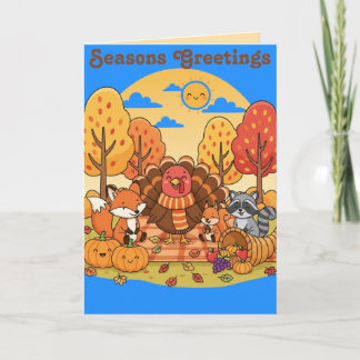 Tarjeta Happy Thanksgiving Card for Kids