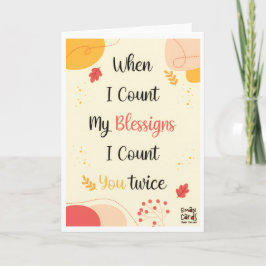 Tarjeta Happy Thanksgiving for a Special Person