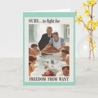 Tarjeta Happy Thanksgiving Greeting Card