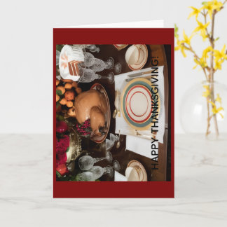 Tarjeta Happy Thanksgiving Greeting Card