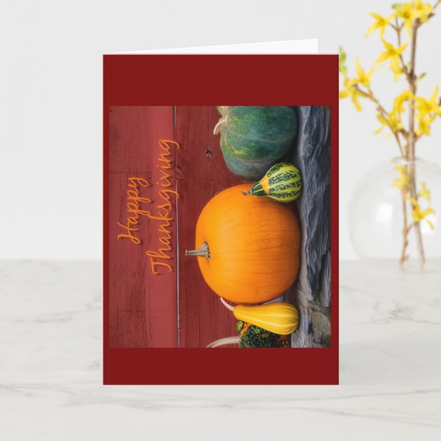 Tarjeta Happy Thanksgiving Greeting Card (flor amarilla)