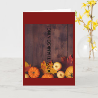 Tarjeta Happy Thanksgiving Greeting Card