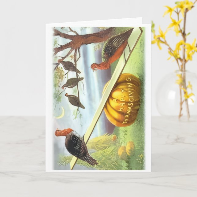 Tarjeta Happy Thanksgiving Greeting Card (flor amarilla)