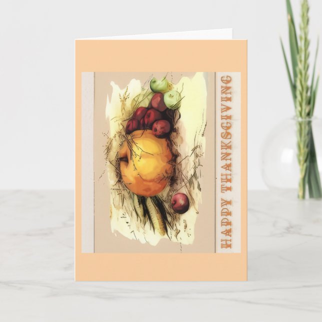 Tarjeta Happy Thanksgiving Greeting Card (Anverso)
