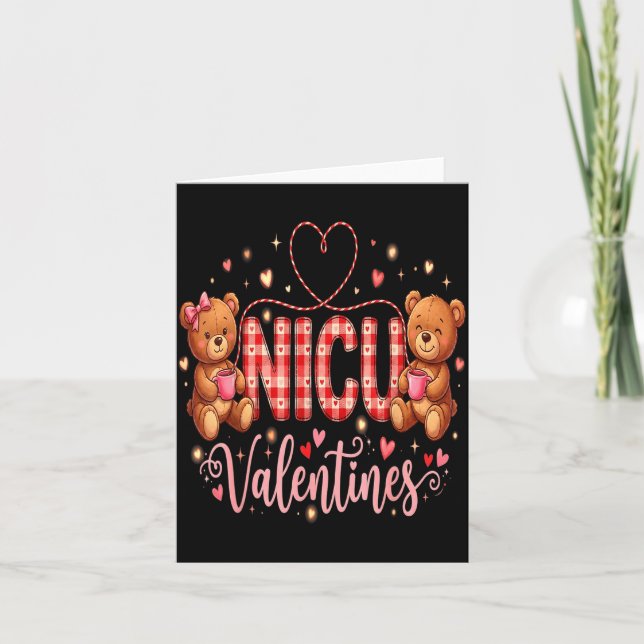 Tarjeta Happy Valentine Nurse Nicu Valentines Day Shirt Nu (Anverso)