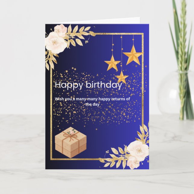 Tarjeta Happy Valentine’s Day Elegant Red & Gold Heart Car (Anverso)