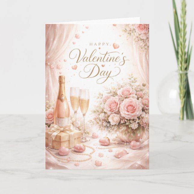 Tarjeta Happy Valentine's Day  (Anverso)