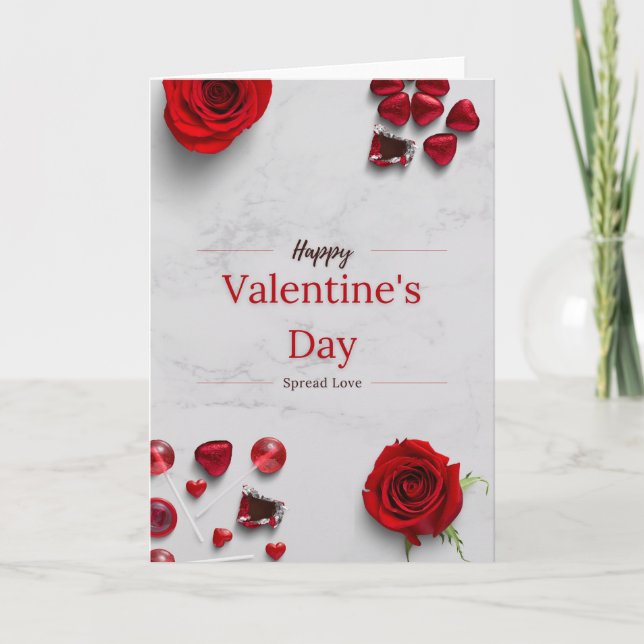 Tarjeta Happy Valentine's Day (Anverso)