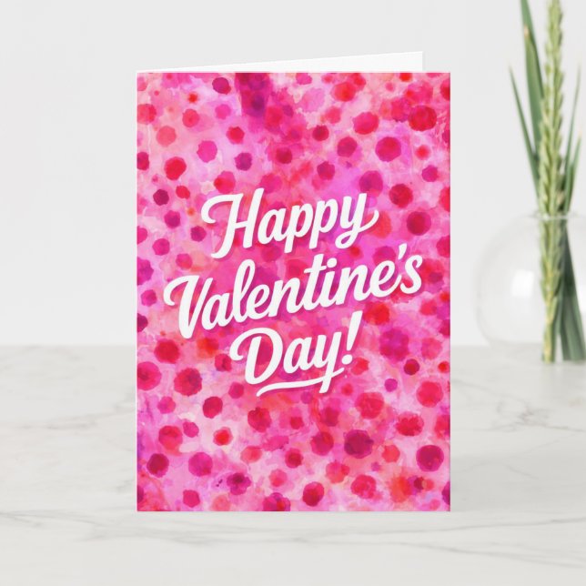 Tarjeta Happy Valentine's Day (Anverso)