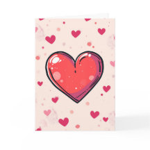Happy Valentine's Day Card - Painted Heart