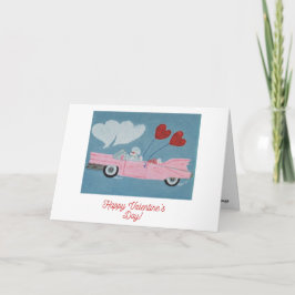 Tarjeta Happy Valentine's Day Doggie Folded Greeting Card