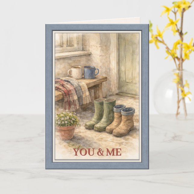 Tarjeta Happy Valentine's Day Perfect Couple (flor amarilla)