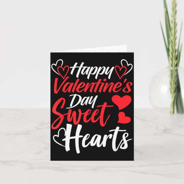Tarjeta Happy Valentine's Day Sweet Hearts Couples Valenti (Anverso)