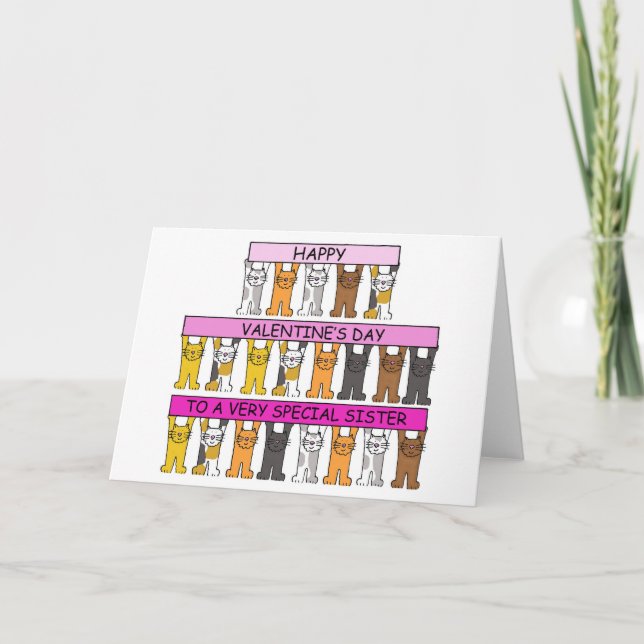 Tarjeta Happy Valentine's Day to Sister (Anverso)