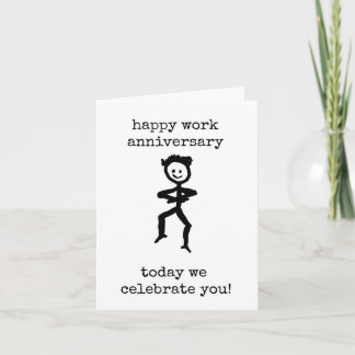 Tarjeta Happy Work Anniversary, Celebrate You, Minimalist