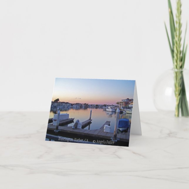 Tarjeta Harbour Sunset Notecards (Anverso)