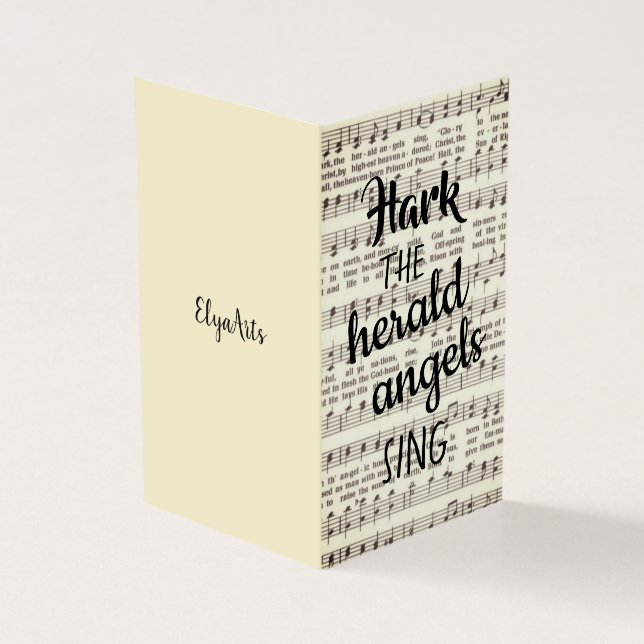 Tarjeta Hark, el canto de los Herald Angels (Exterior)