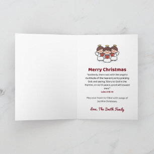 Tarjeta Hark the Herald Angels Sing Ángeles Personalizados