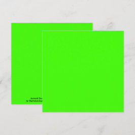 Tarjeta Harlequin Neon Color sólido verde