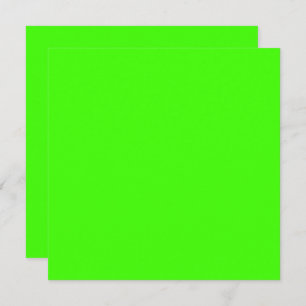 Tarjeta Harlequin Neon Color sólido verde