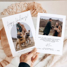 Tarjeta HARLOW Modern Howlidays Dog Navidades