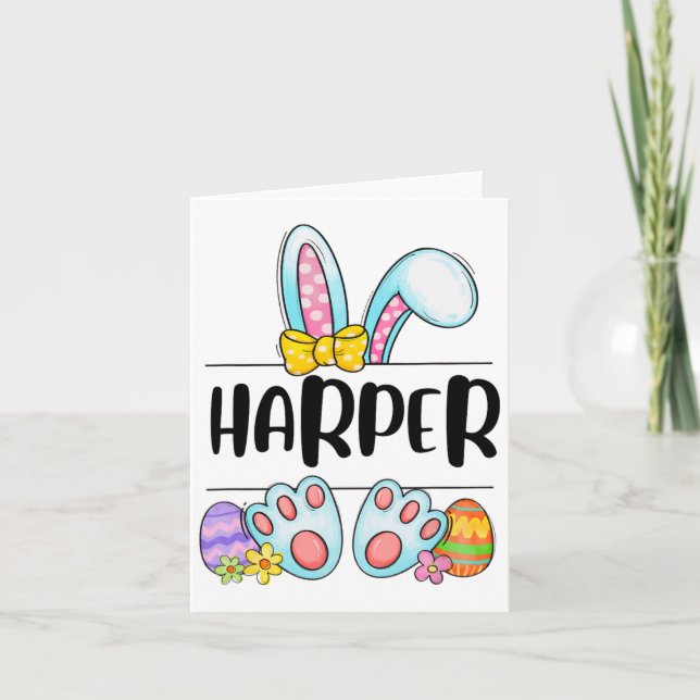 Tarjeta Harper Easter Bunny (Anverso)