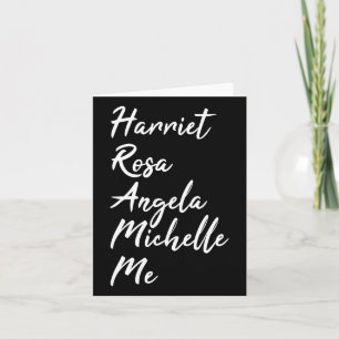 Tarjeta Harriet Rosa Angela Michelle Me Black History Mont