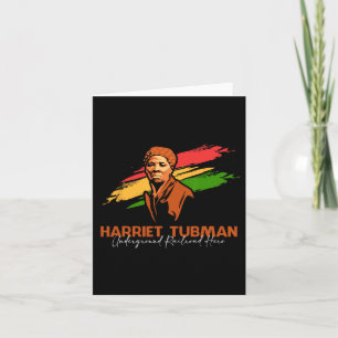 Tarjeta Harriet Tubman, héroe del ferrocarril subterráneo