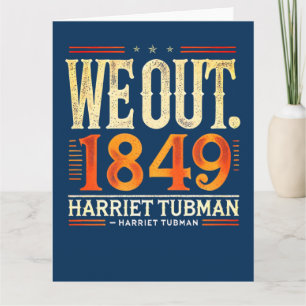 Tarjeta Harriet Tubman sacamos la historia norteamericana 