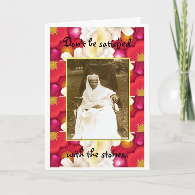 Tarjeta Harriet Tubman-Se convierte su propia leyenda (Anverso)