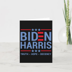 Tarjeta Harris 2020 Verdad Esperanza Decencia