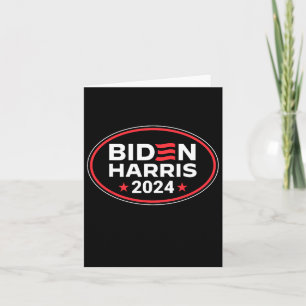 Tarjeta Harris 2024 Bandera estadounidense Joe Biden Kama