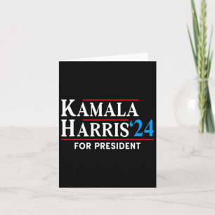 Tarjeta Harris 2024 Para Presidente Elección Votación Para