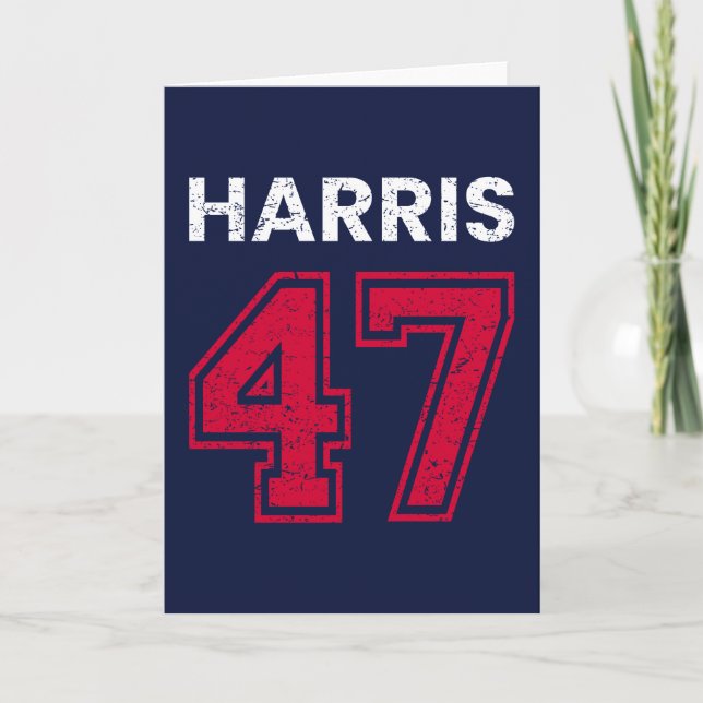Tarjeta Harris 47 I - Kamala Harris Por Presidente (Anverso)