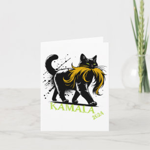 Tarjeta Harris Funny Retro Childless Cat Lady President 20