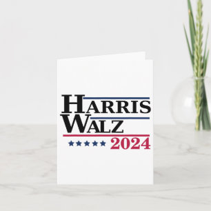 Tarjeta Harris Tim Waltz elecciones 2024