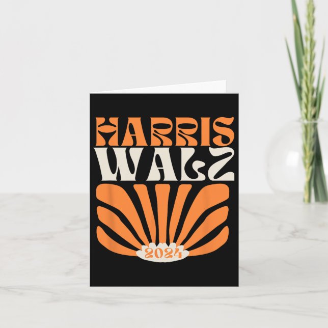 Tarjeta Harris Tim Walz 2024 Elecciones 2024 (Anverso)