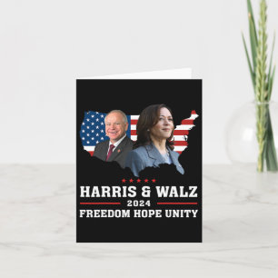 Tarjeta Harris W 2024 Libertad Esperanza Unidad Política K