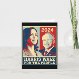 Tarjeta Harris W 2024 Por El Pueblo Demócrata Vota Kamala