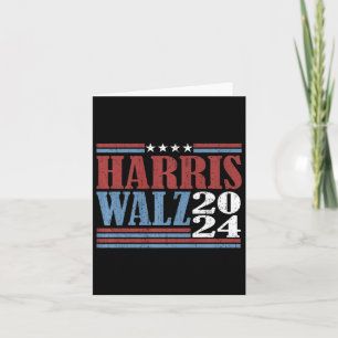 Tarjeta Harris Waltz 2024 Elecciones Kamala Harris Tim Wal