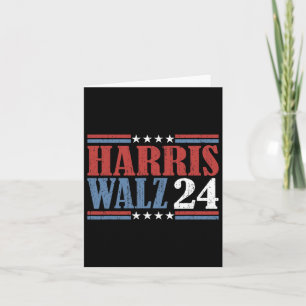 Tarjeta Harris Waltz 2024 Elecciones Kamala Harris Tim Wal