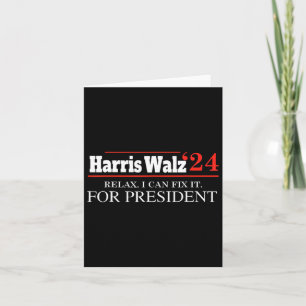 Tarjeta Harris Waltz 2024 Elecciones Kamala Harris Tim Wal